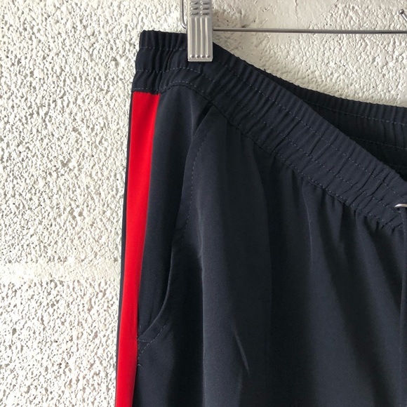 Nine Eight navy red striped pull on joggers sz: 18 - Picture 4 of 6